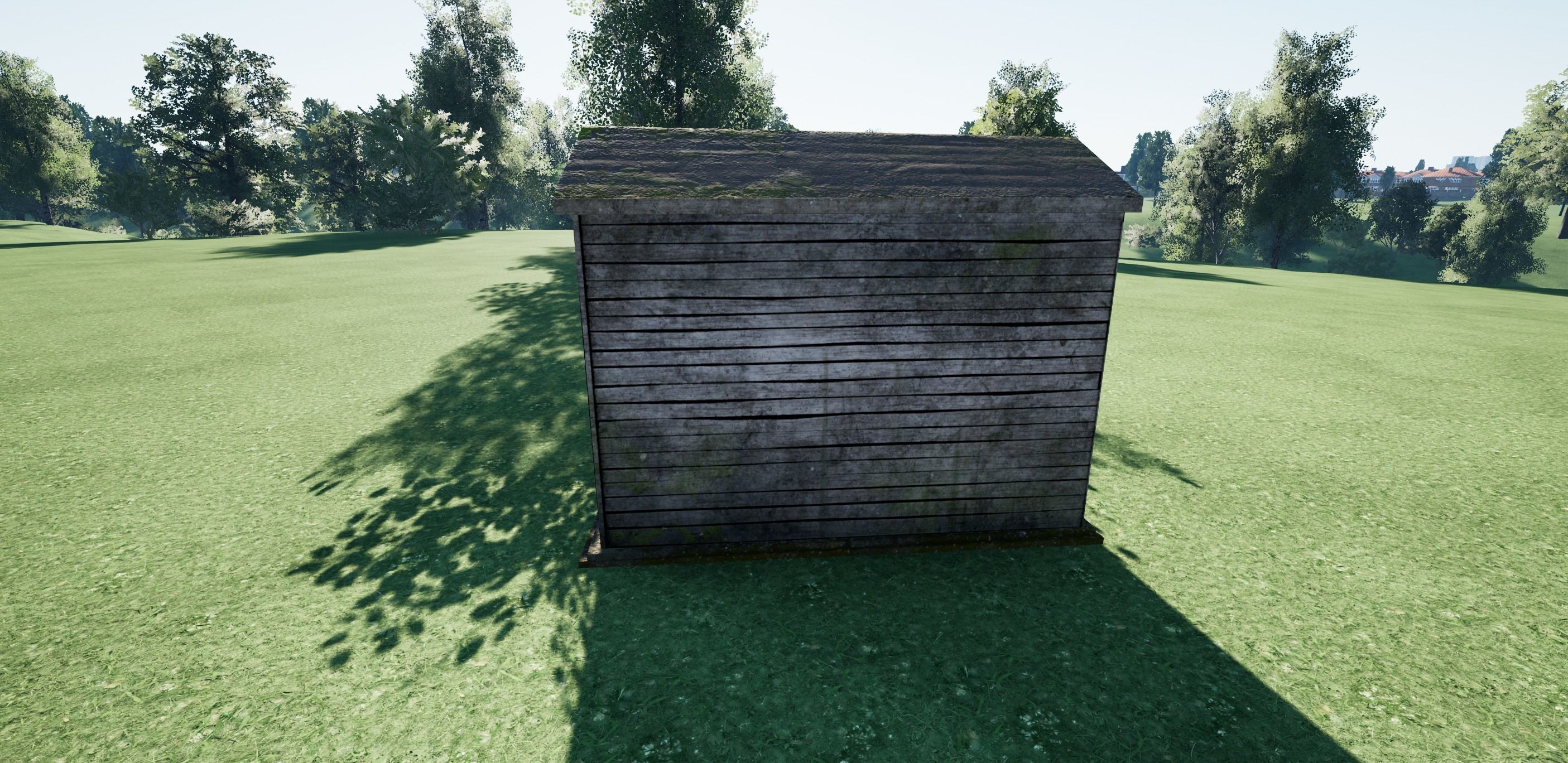 Grey Shed - Low Poly Game ready Asset Low-poly 3D model_4