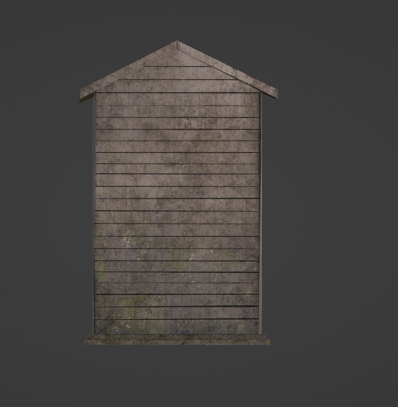 Grey Shed - Low Poly Game ready Asset Low-poly 3D model_7