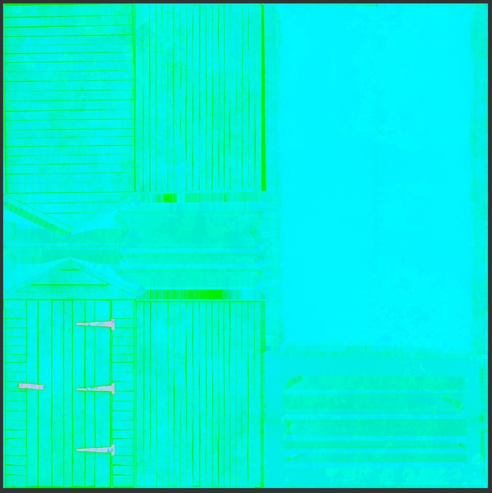 Grey Shed - Low Poly Game ready Asset Low-poly 3D model_13