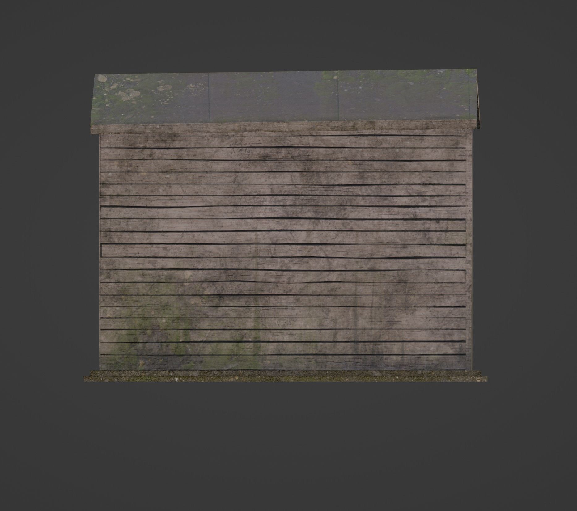 Grey Shed - Low Poly Game ready Asset Low-poly 3D model_8