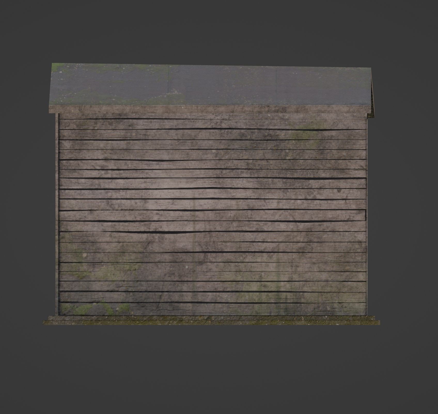 Grey Shed - Low Poly Game ready Asset Low-poly 3D model_9