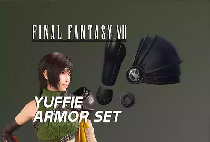 Final Fantasy VII - Yuffie Kisaragi Armor Set 3D print model