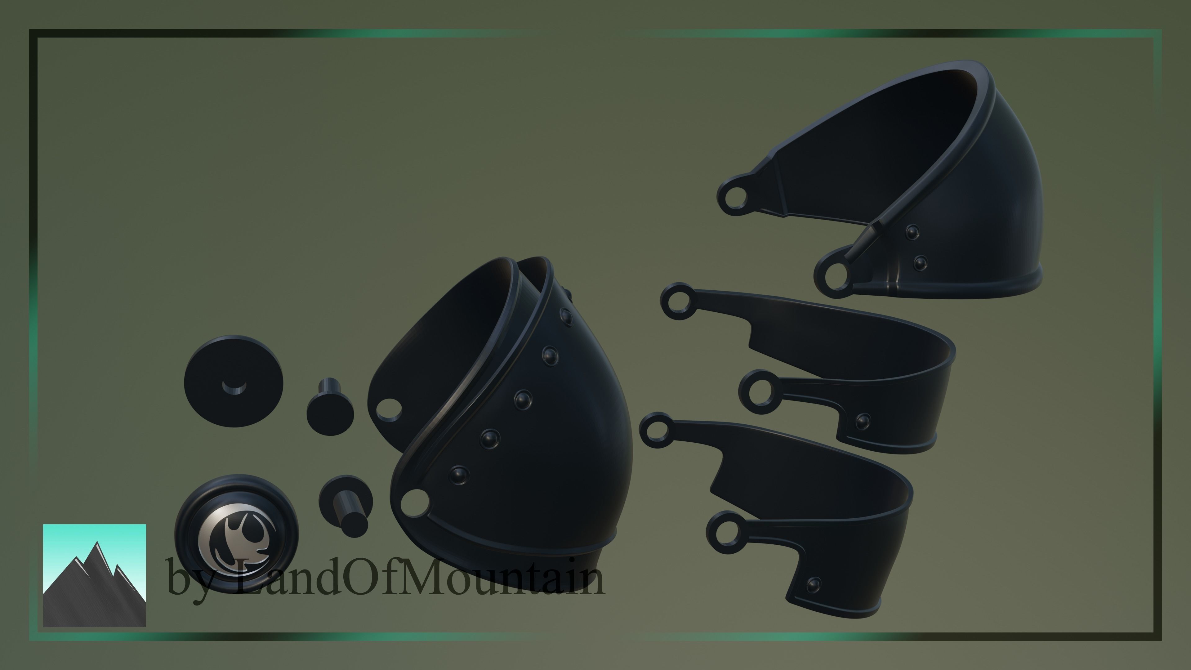 Final Fantasy VII - Yuffie Kisaragi Armor Set 3D print model_1