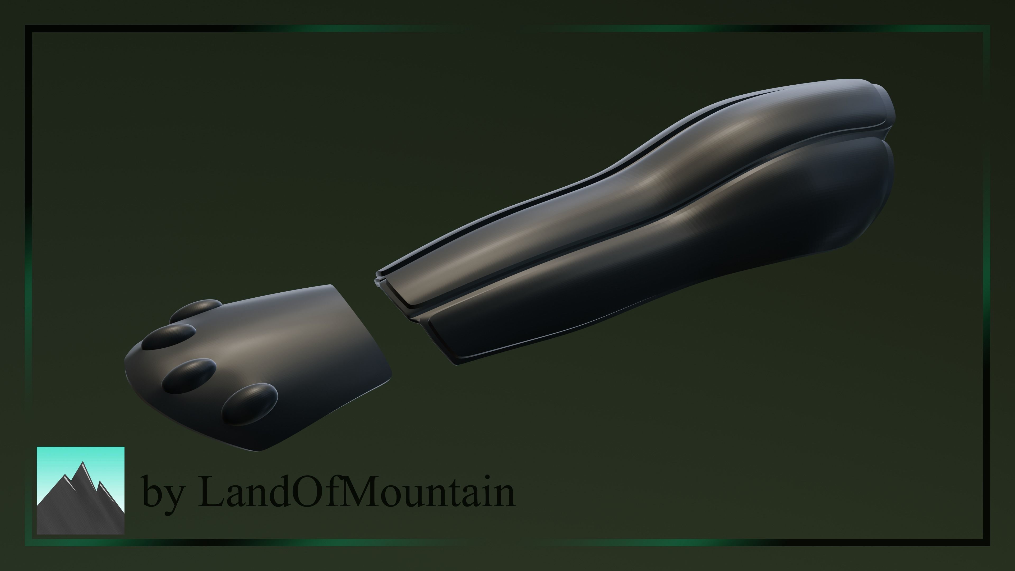 Final Fantasy VII - Yuffie Kisaragi Armor Set 3D print model_4