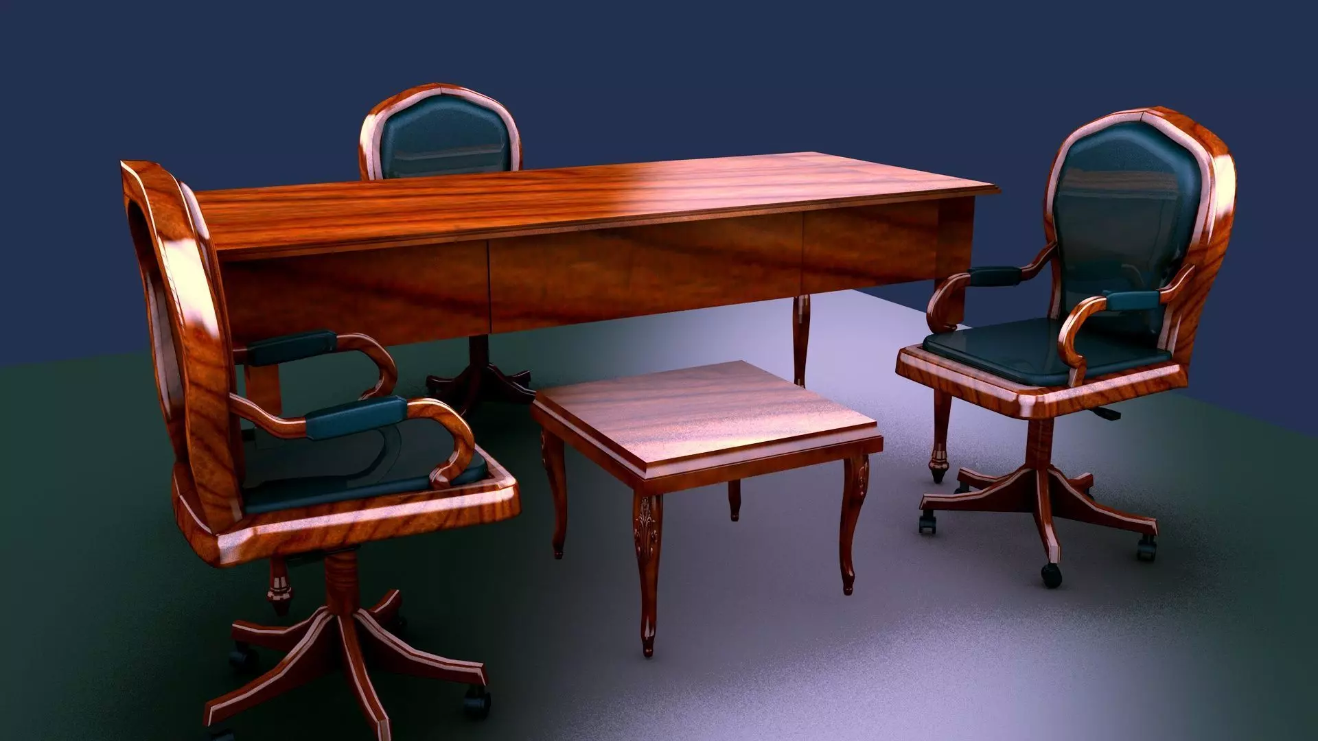 OFFICE ROOM SET 3D model_0