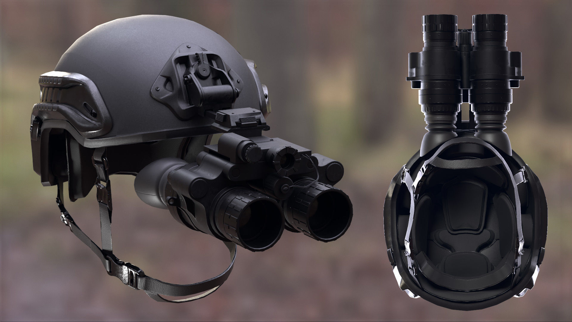 Female Military Outfit 4 Low-poly 3D model_11