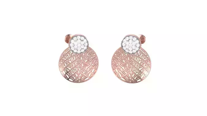 Ultra Vision Wire Mesh High Jewelry Diamond Earrings 3dm stl 