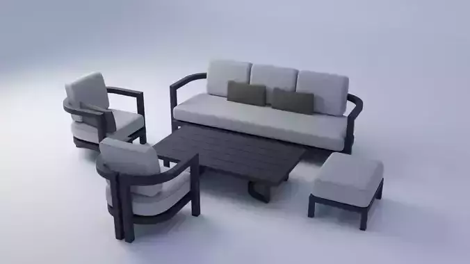 Portofino Aluminum Garden Set by RH