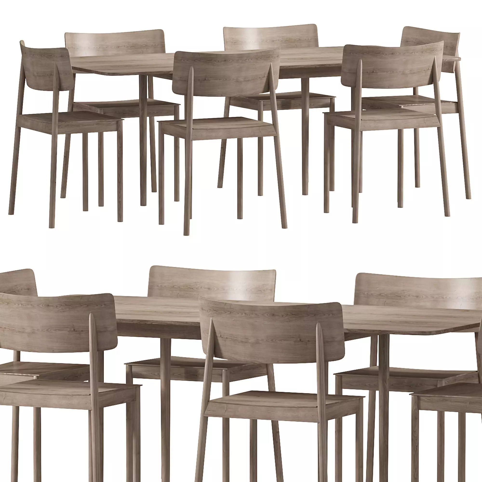 DoubleUp Dining Table 3D model_0