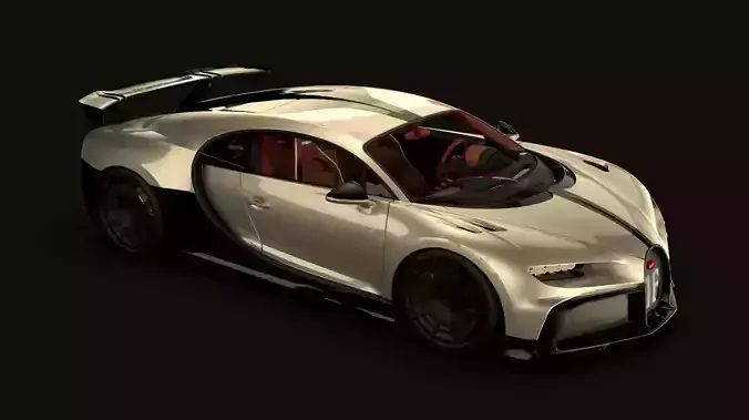 Bugatti Chiron Pur Sport 2020 3D model 3D model