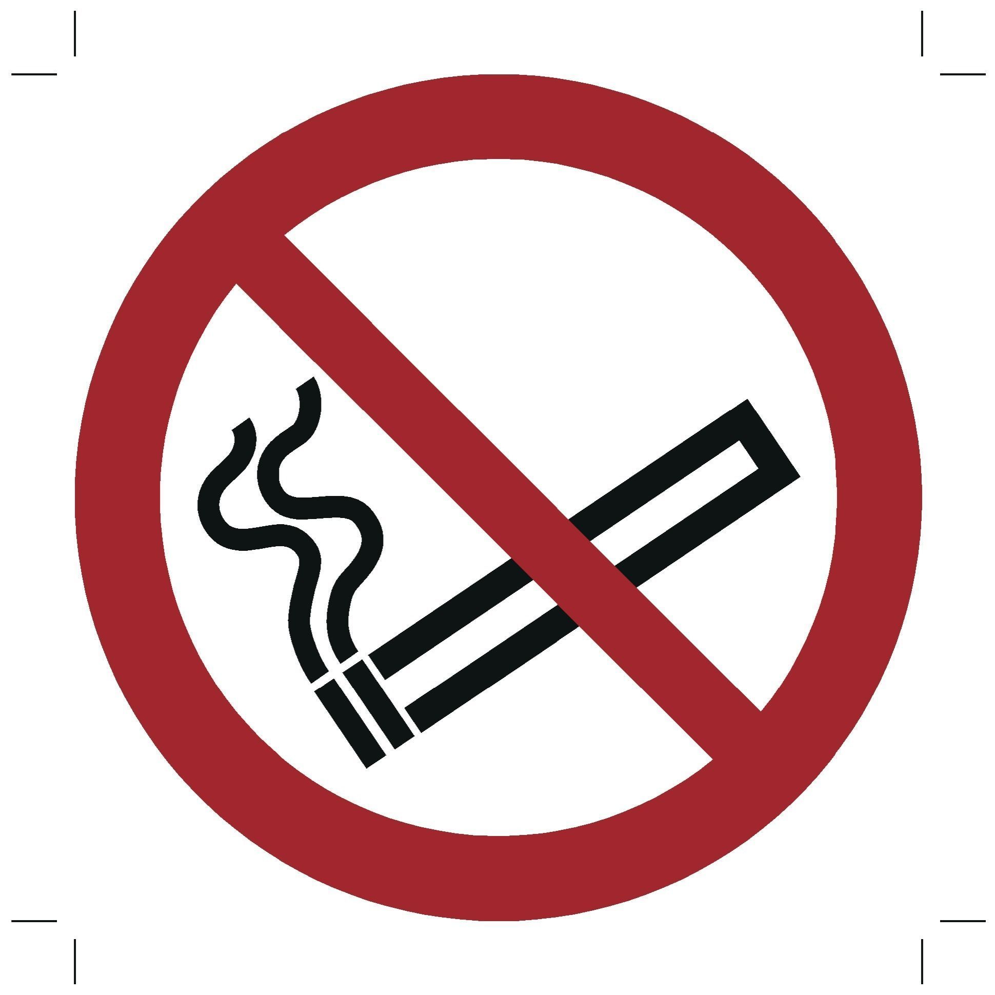 ISO7010 P002 Mandatory Sign No Smoking  with Standardized Colour 3D model_2