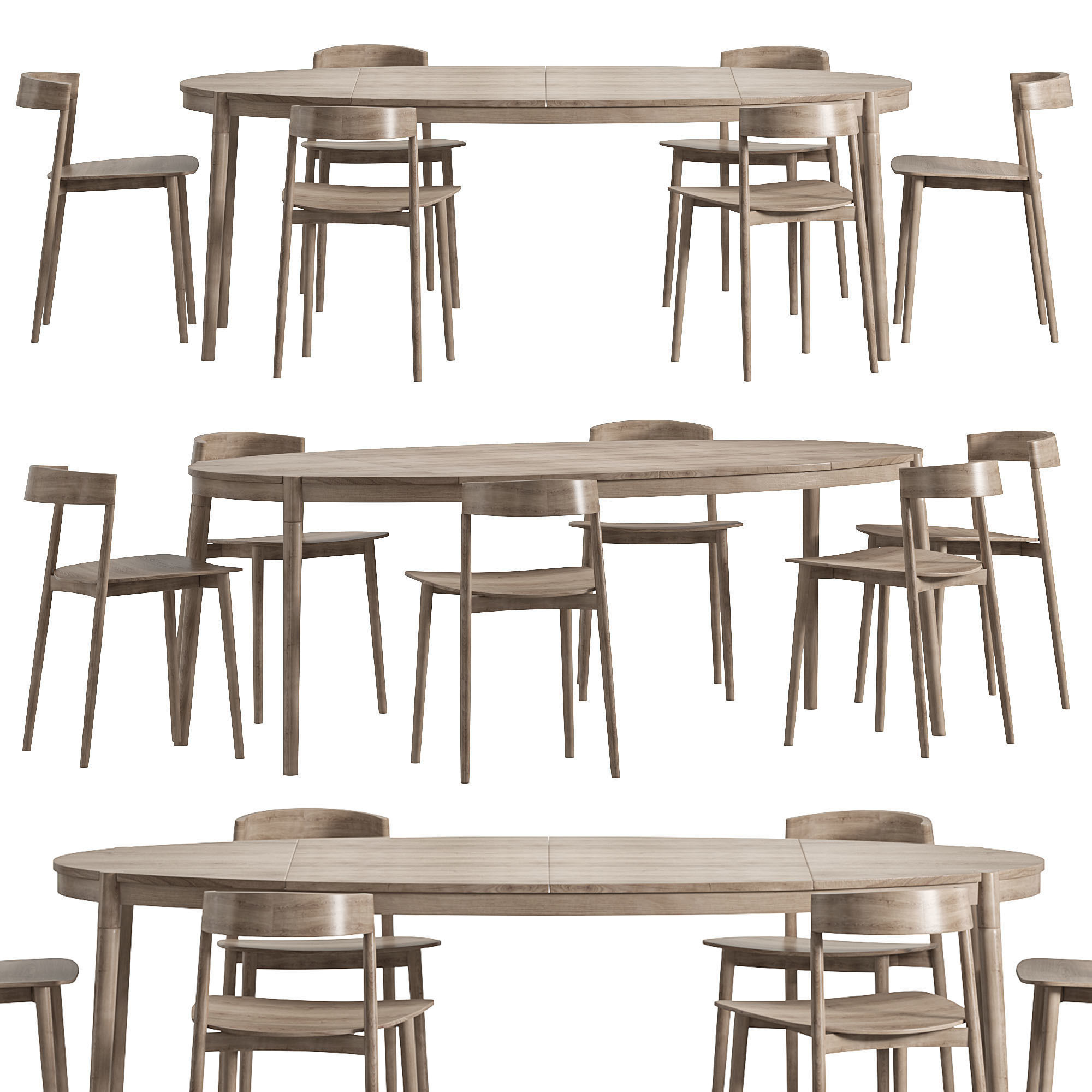 Fusion Dining Table  3D model_1