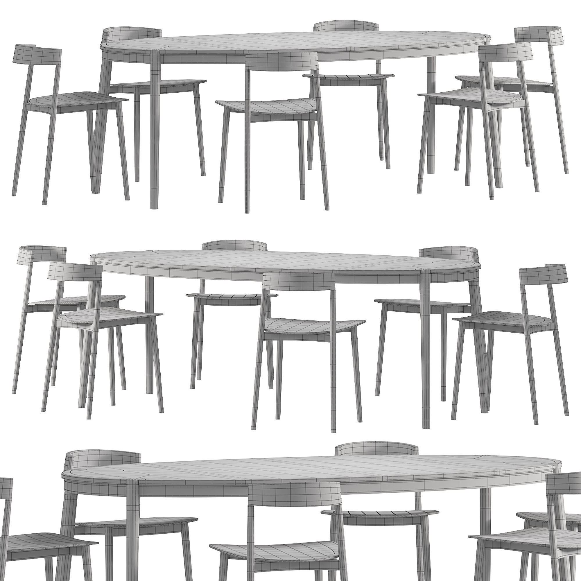 Fusion Dining Table  3D model_2