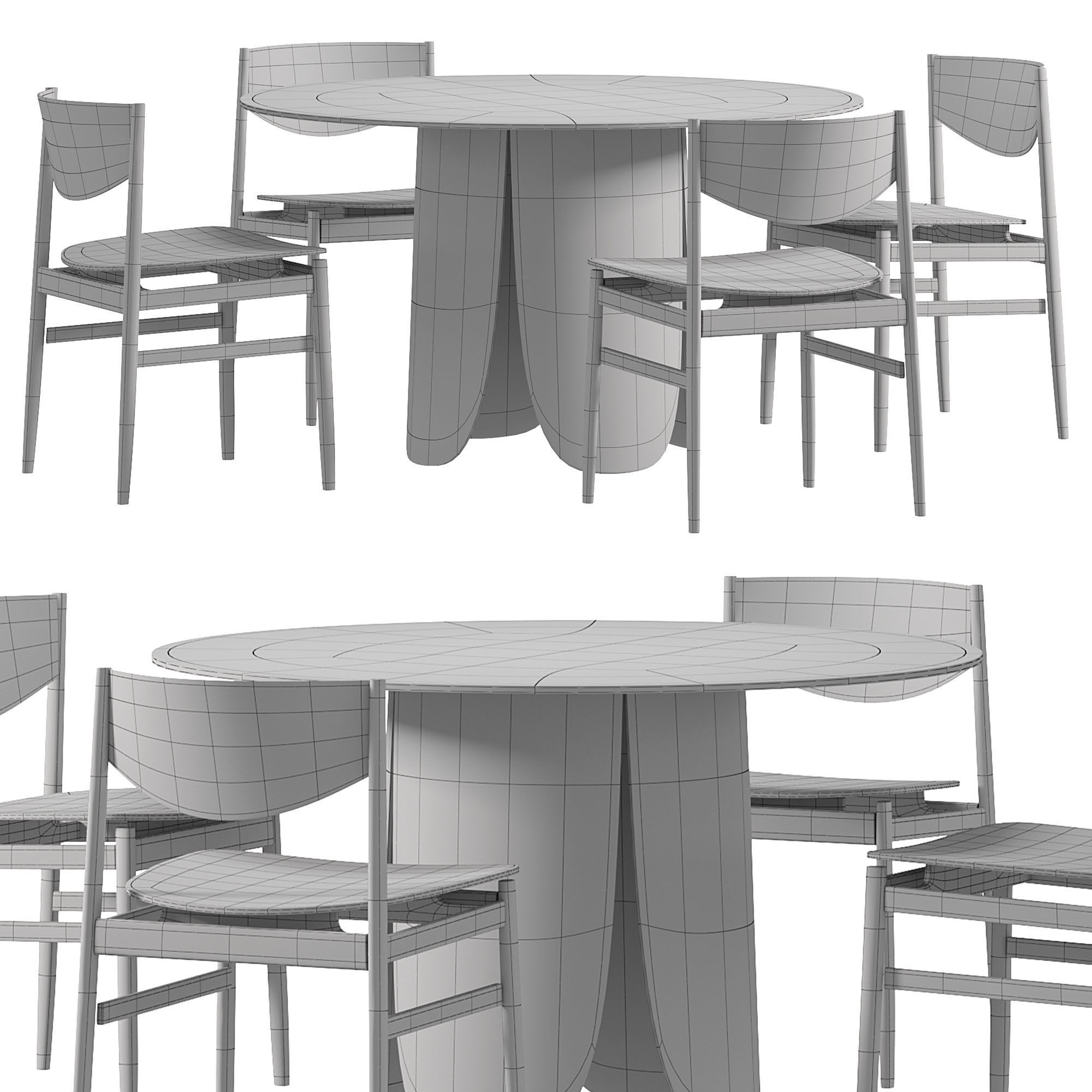 Peyote Dining Table  3D model_2