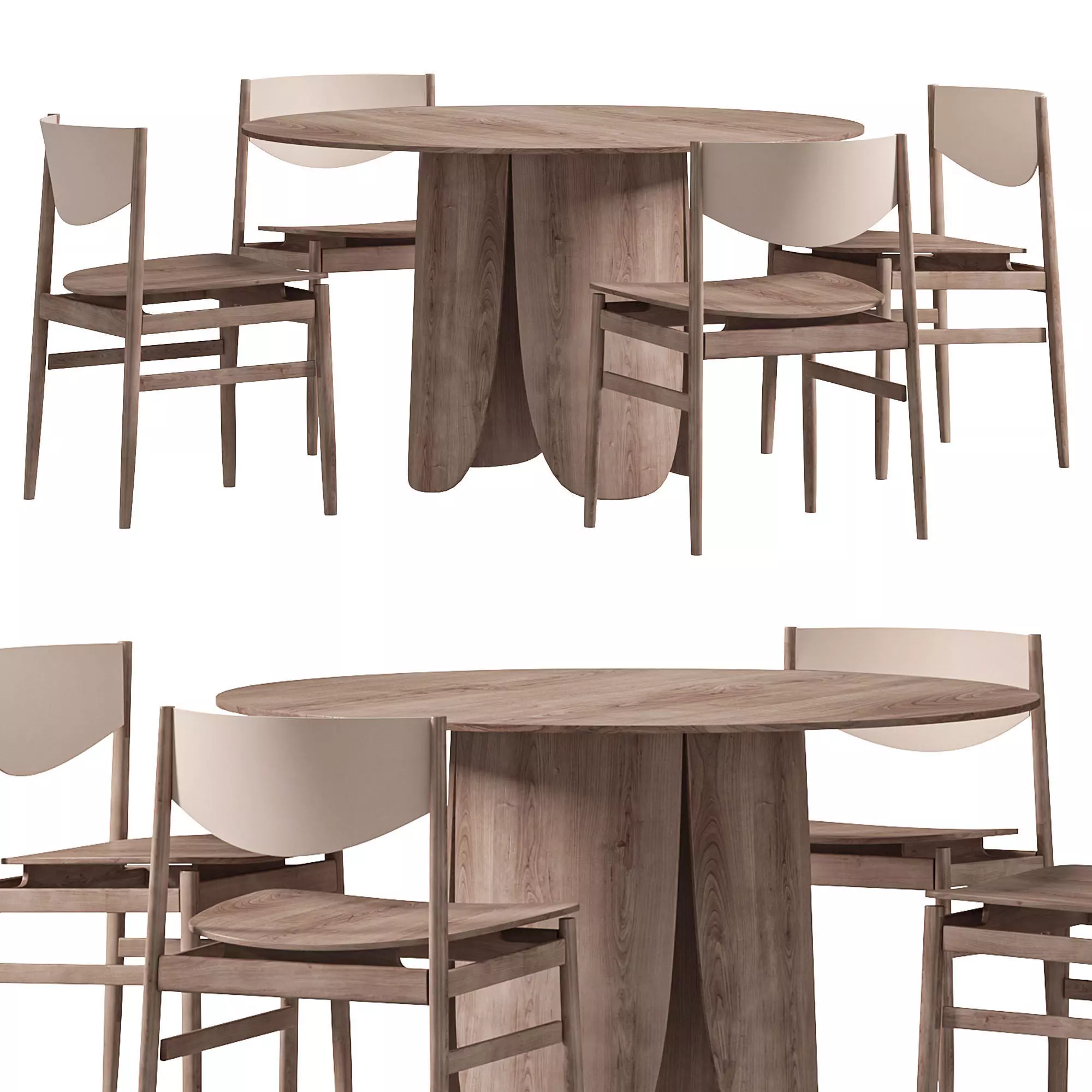 Peyote Dining Table  3D model_0