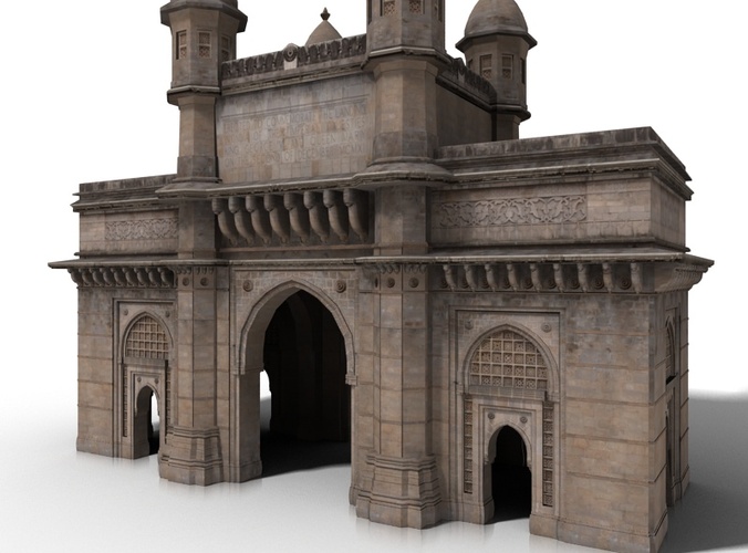The Gateway of India Low-poly 3D model