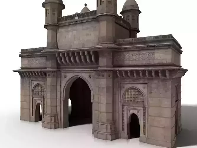 The Gateway of India Low-poly 3D model