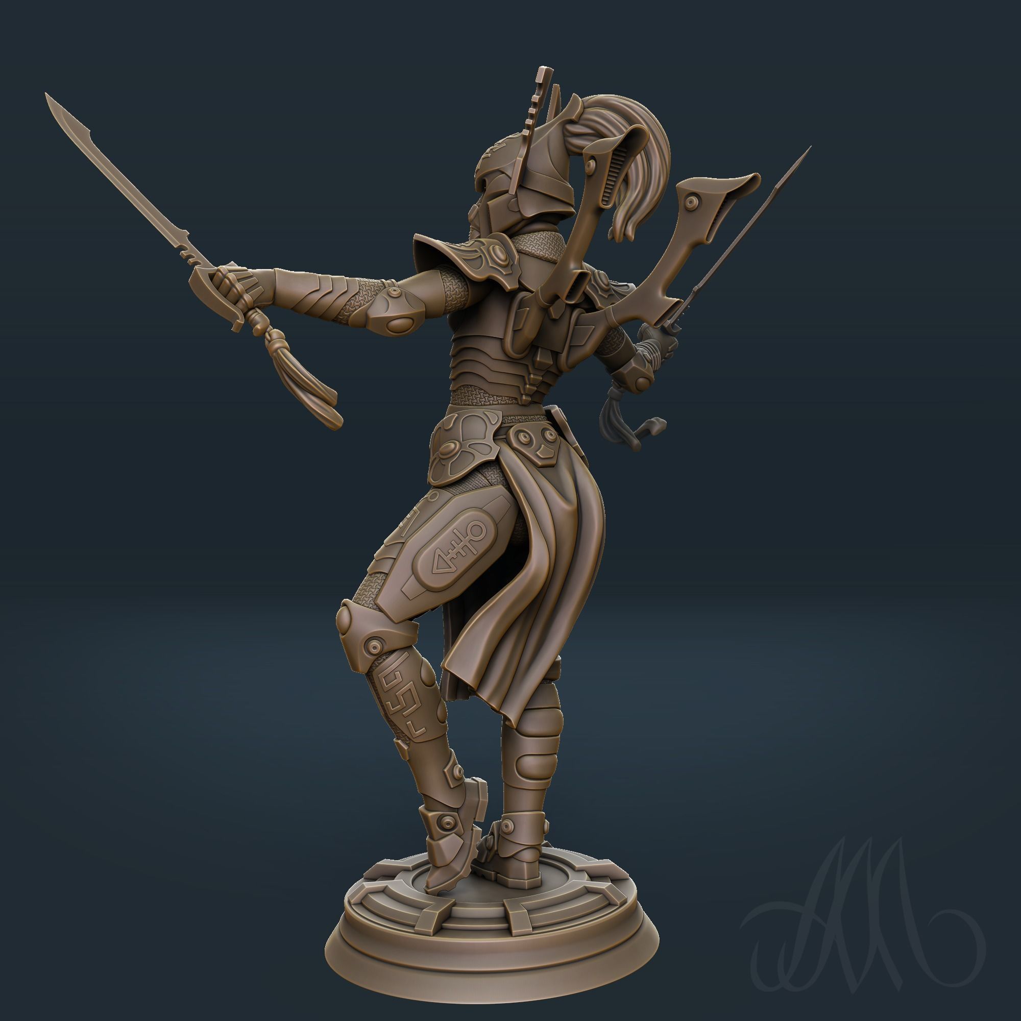 ELDAR print model PRE-SUPPORTED 3D print model_4