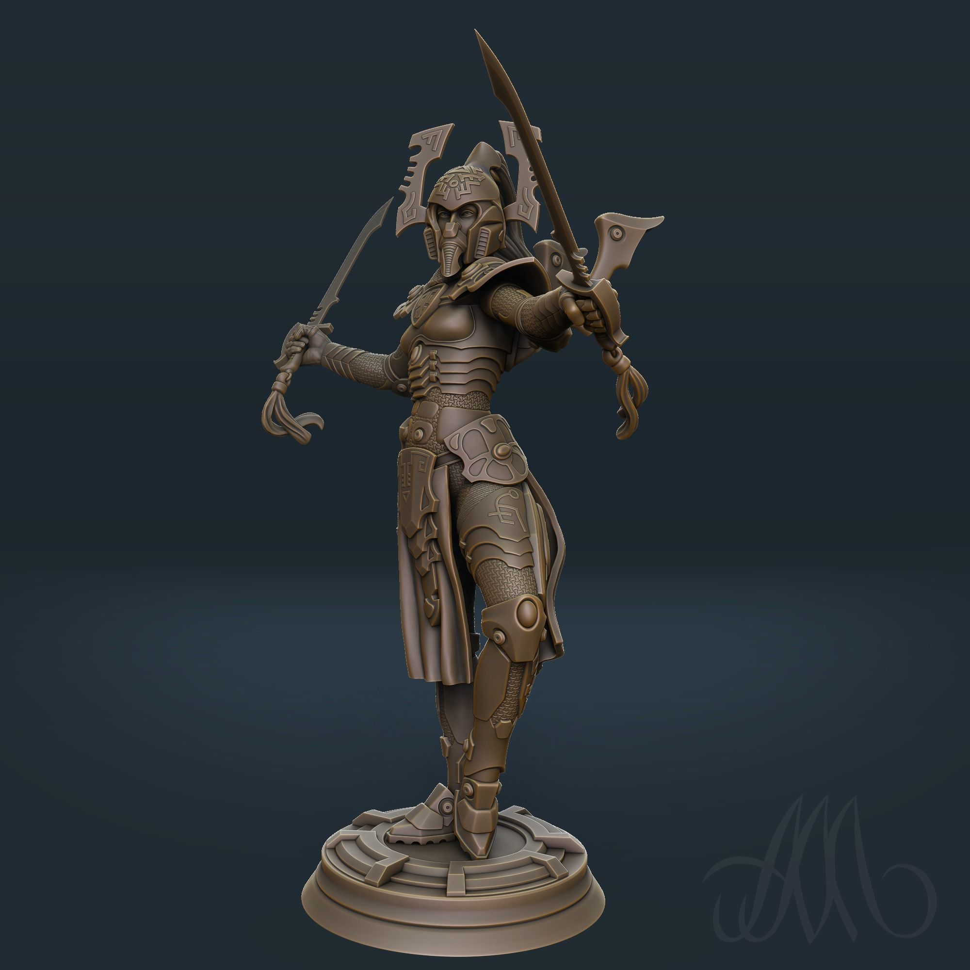 ELDAR print model PRE-SUPPORTED 3D print model_3