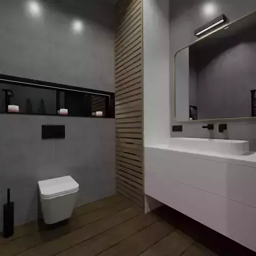 Modern compact bathroom