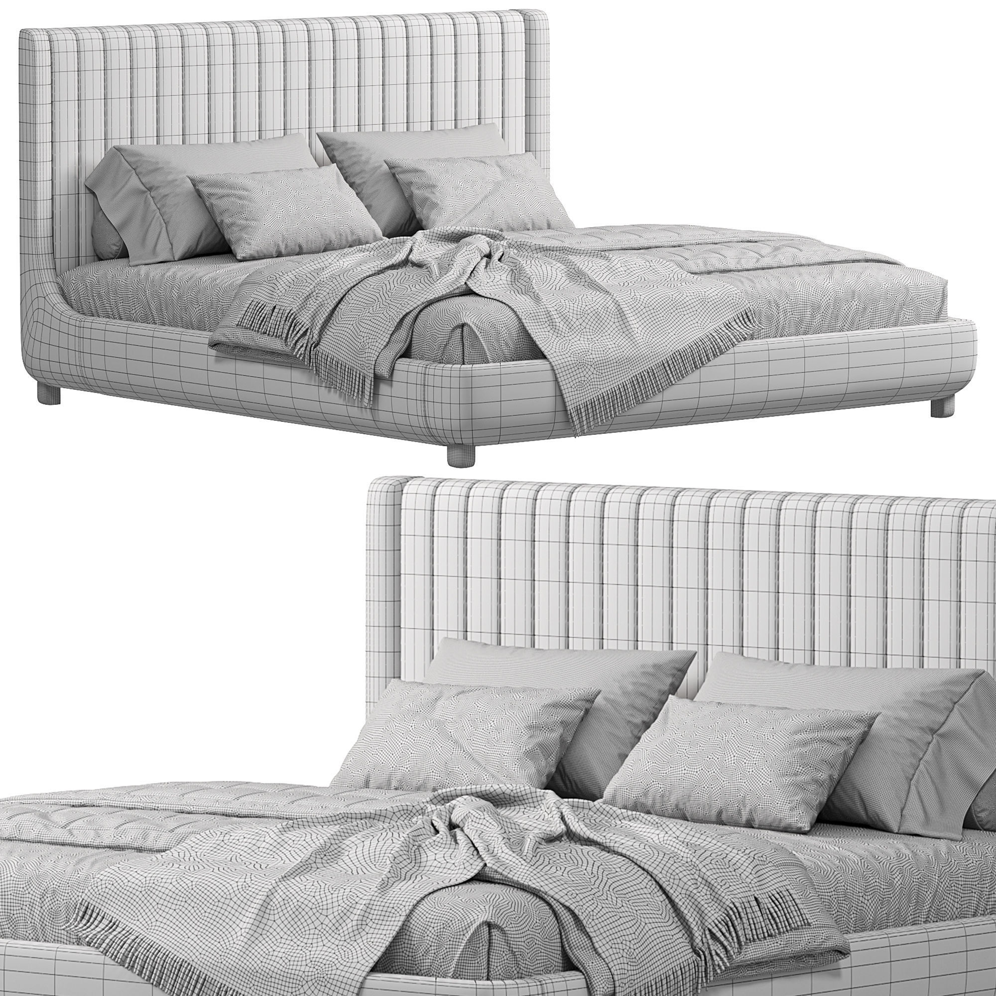 Rosa Clara Bed 3D model_2