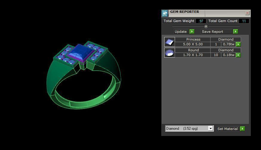 Rings 3D print model_3