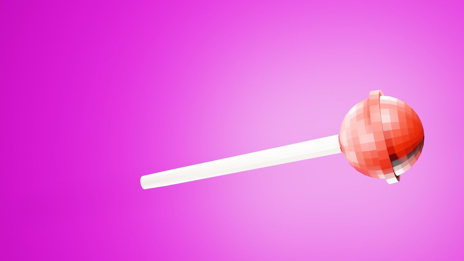 Chupa chups 3D model Free low-poly 3D model_2