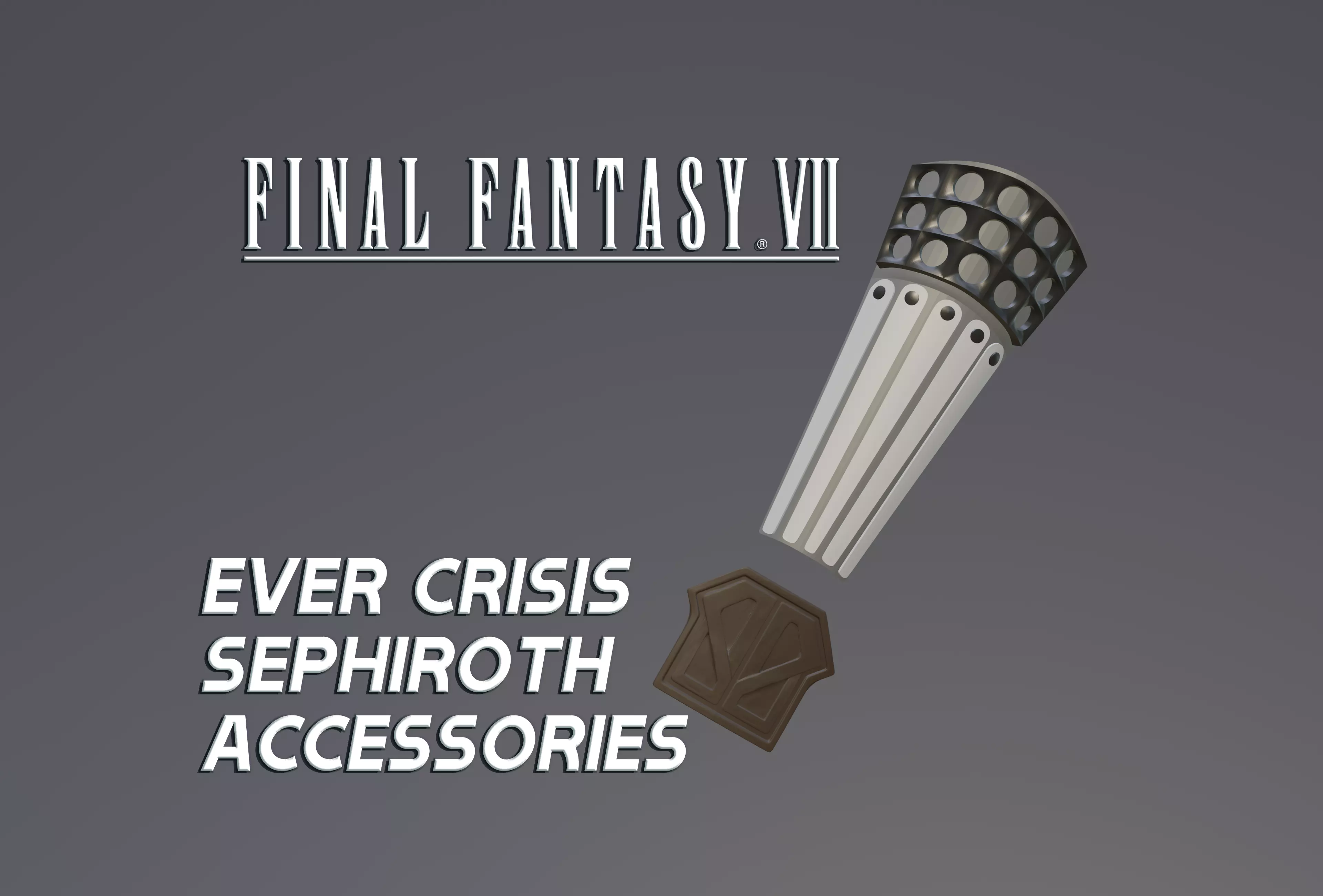 Final Fantasy VII Ever Crisis - Sephiroth Accessories 3D print model_0