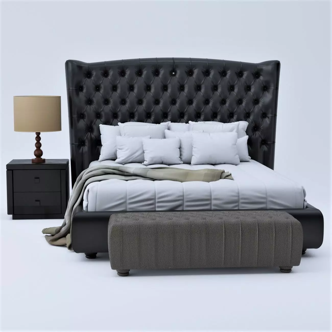 Bed for the bedroom 3D print model