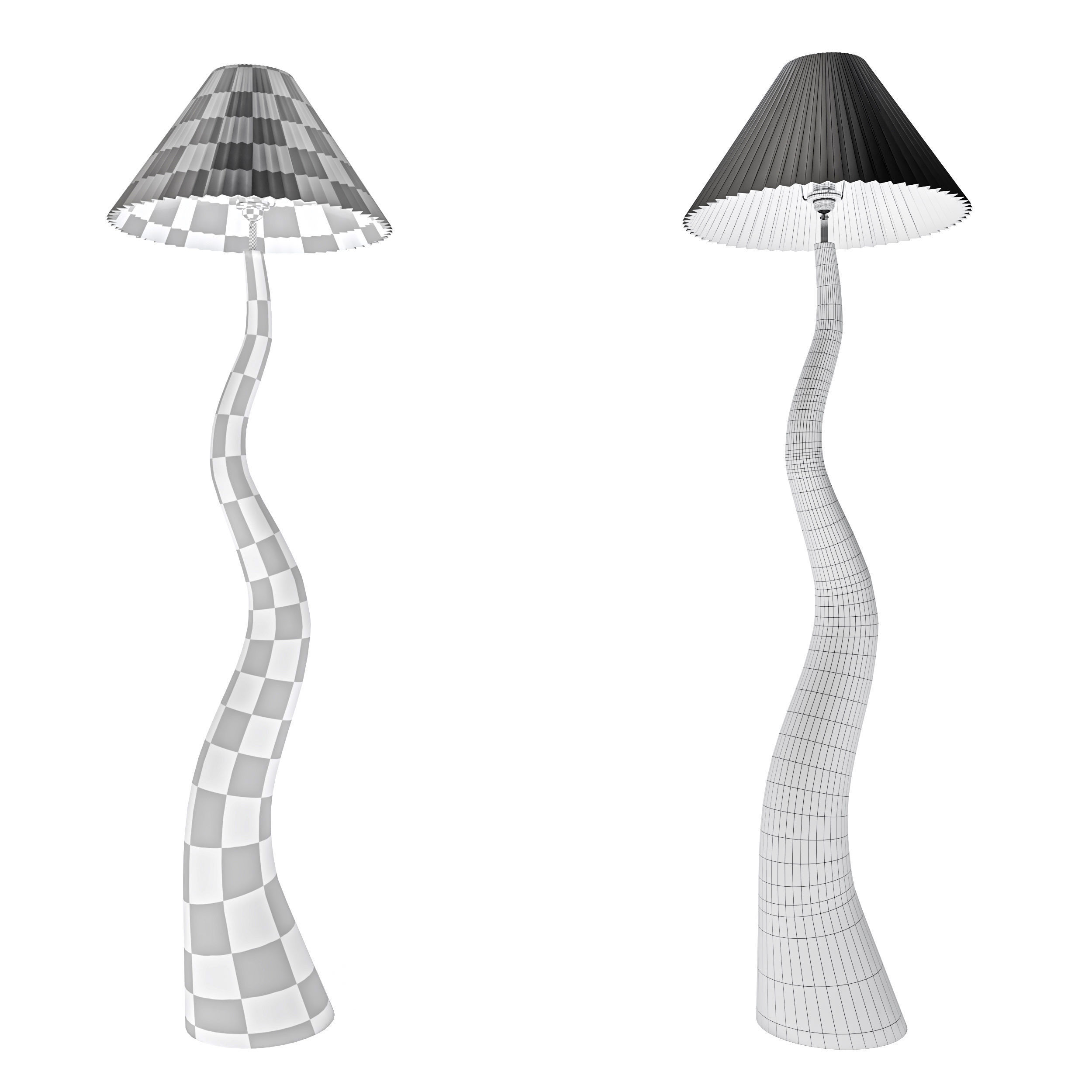 Floor lamp Marlene 3D model_4