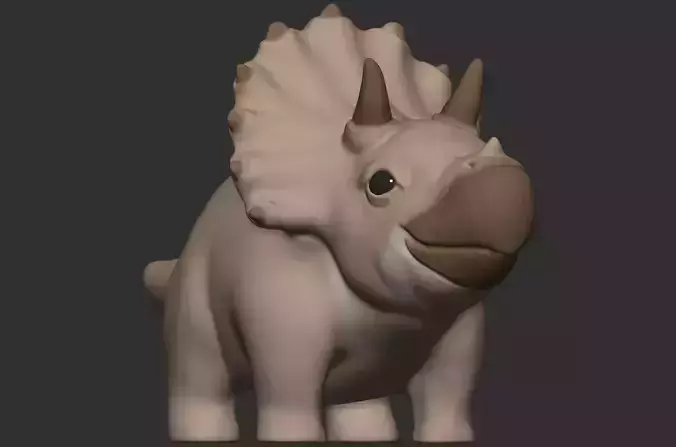 Cute Triceratops figure