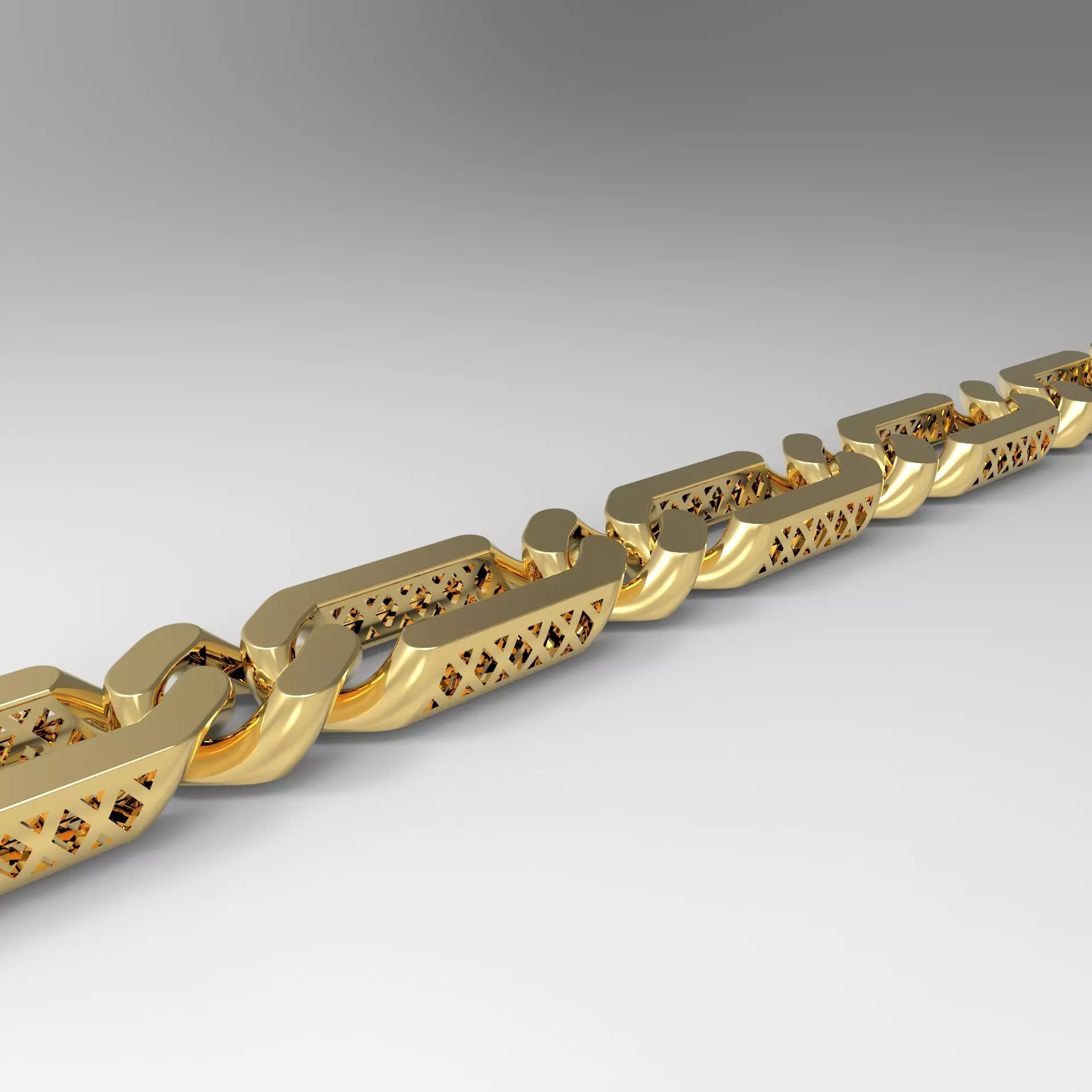 Link Chain Bracelet 3D print model