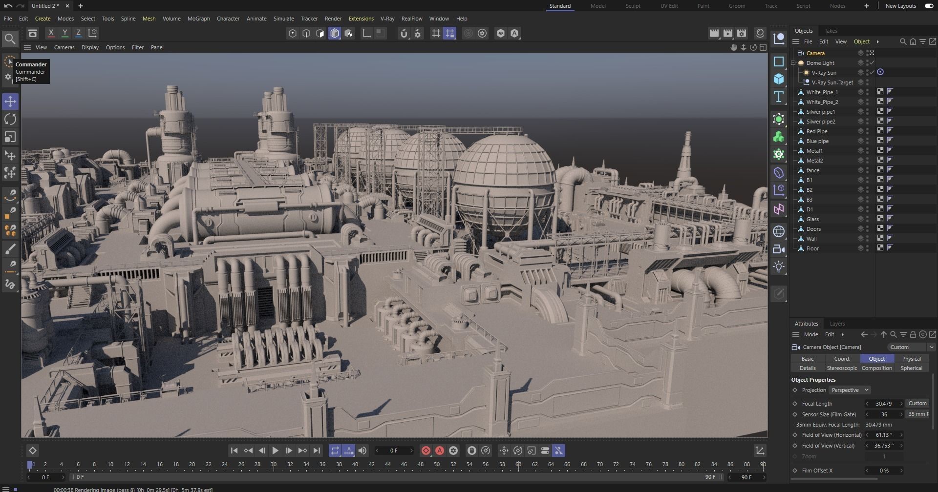 Sci-Fi factory 3D model_13