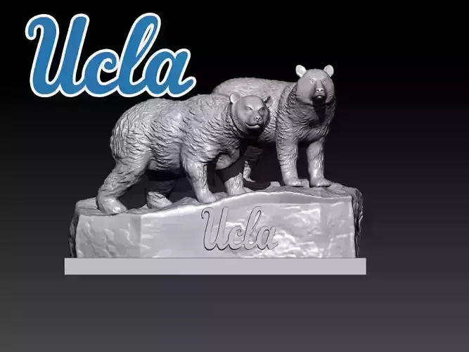 NCAA - UCLA BRUINS FOOTBALL MASCOT STATUE - 3D PRINT 3D print model
