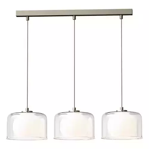 Capsule pendant lamp with transparent shades