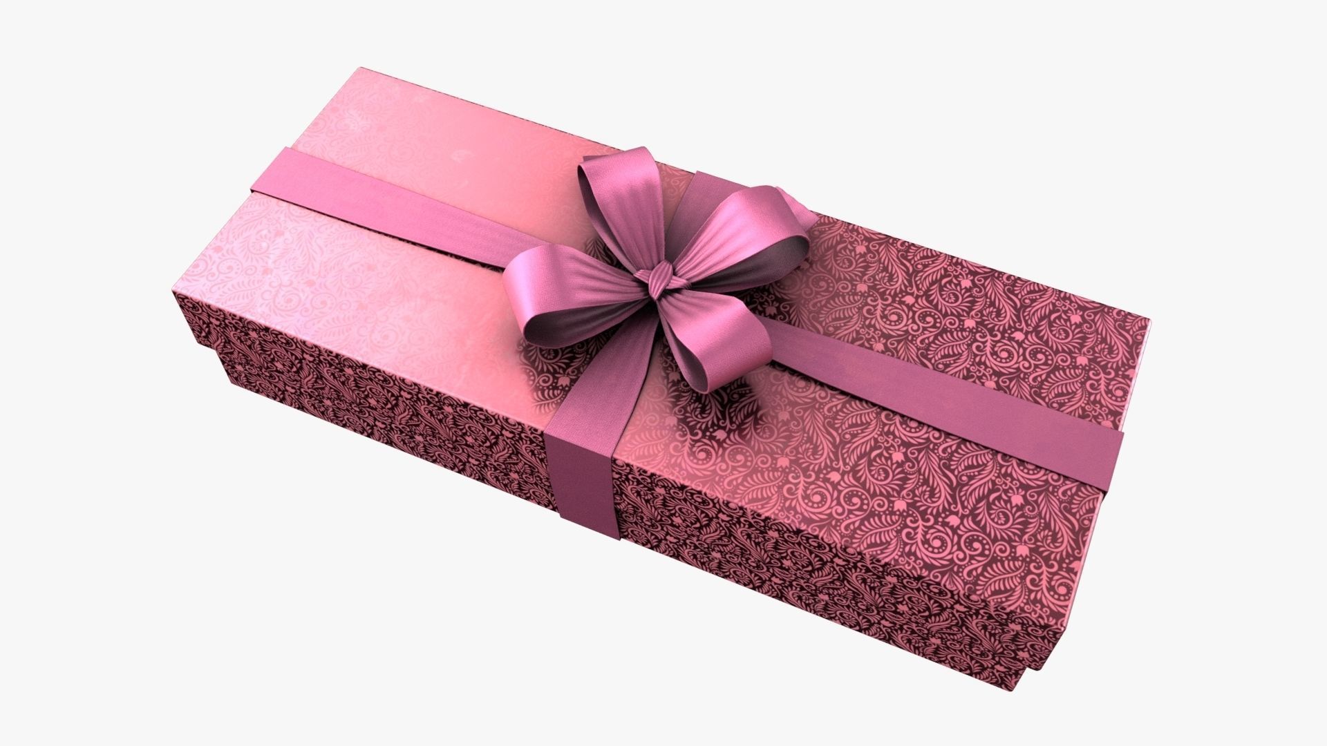 Christmas Gift Box 06 - V12 Low-poly 3D model_4