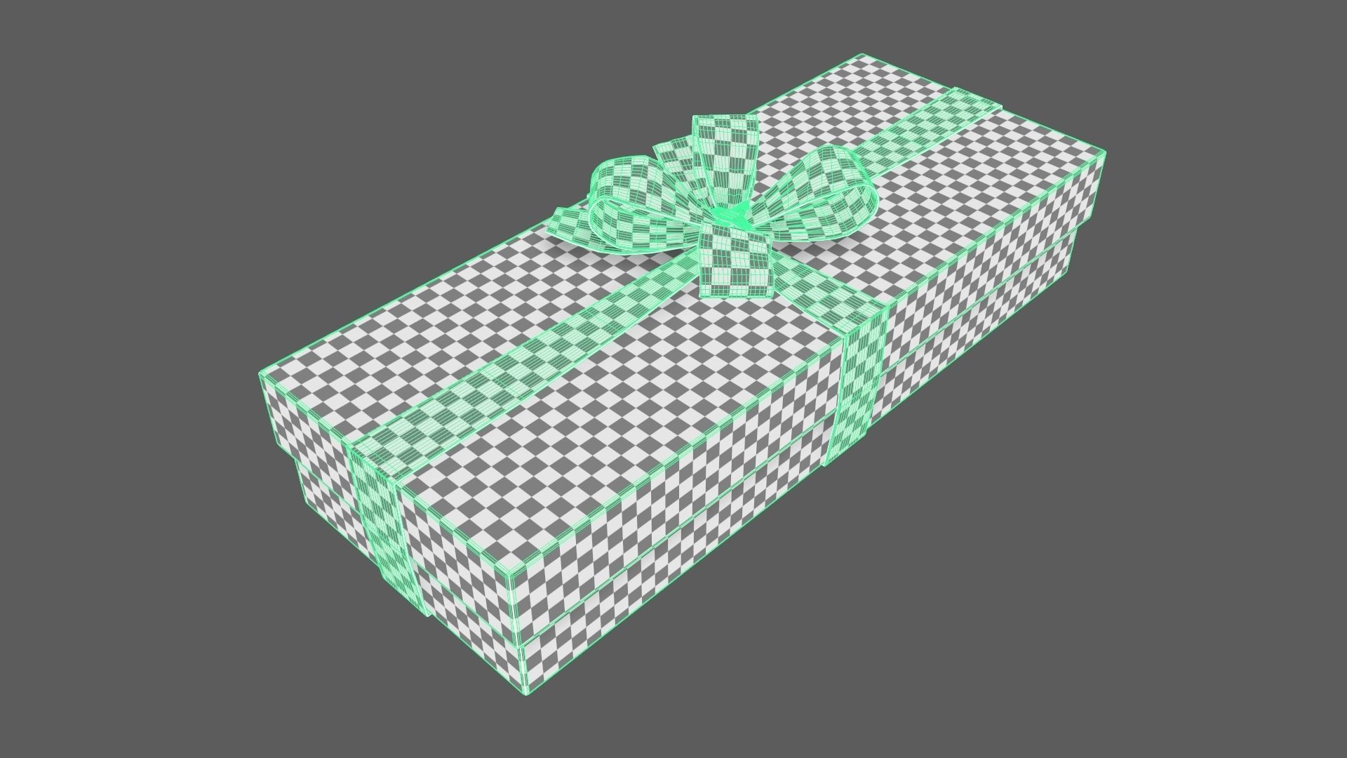 Christmas Gift Box 06 - V12 Low-poly 3D model_11