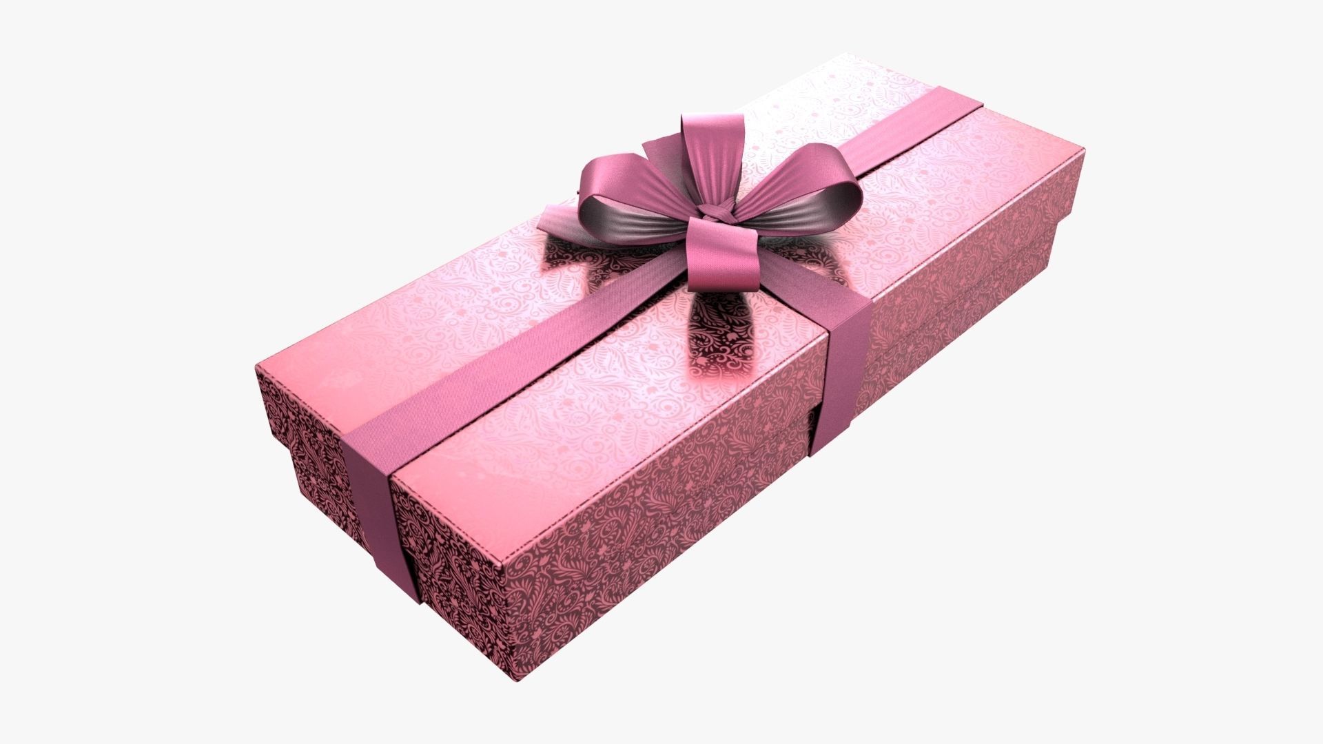 Christmas Gift Box 06 - V12 Low-poly 3D model_3