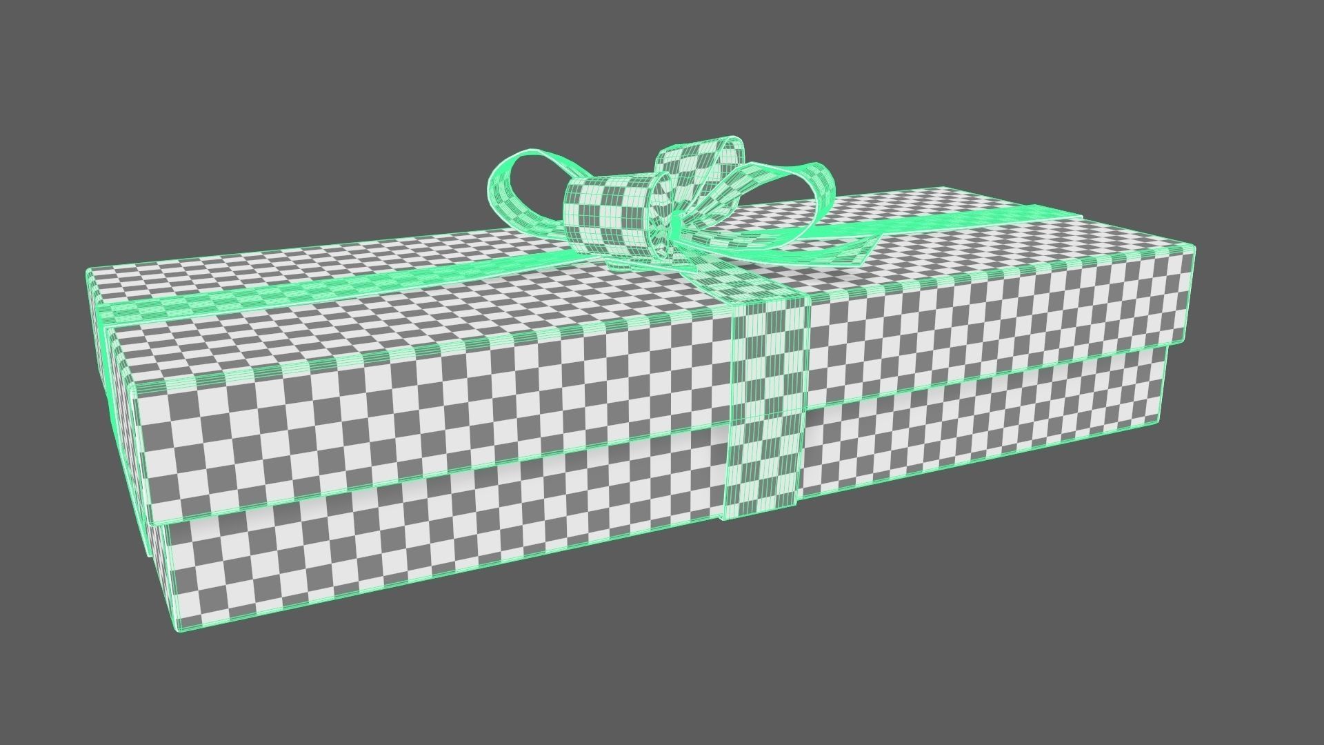 Christmas Gift Box 06 - V12 Low-poly 3D model_9