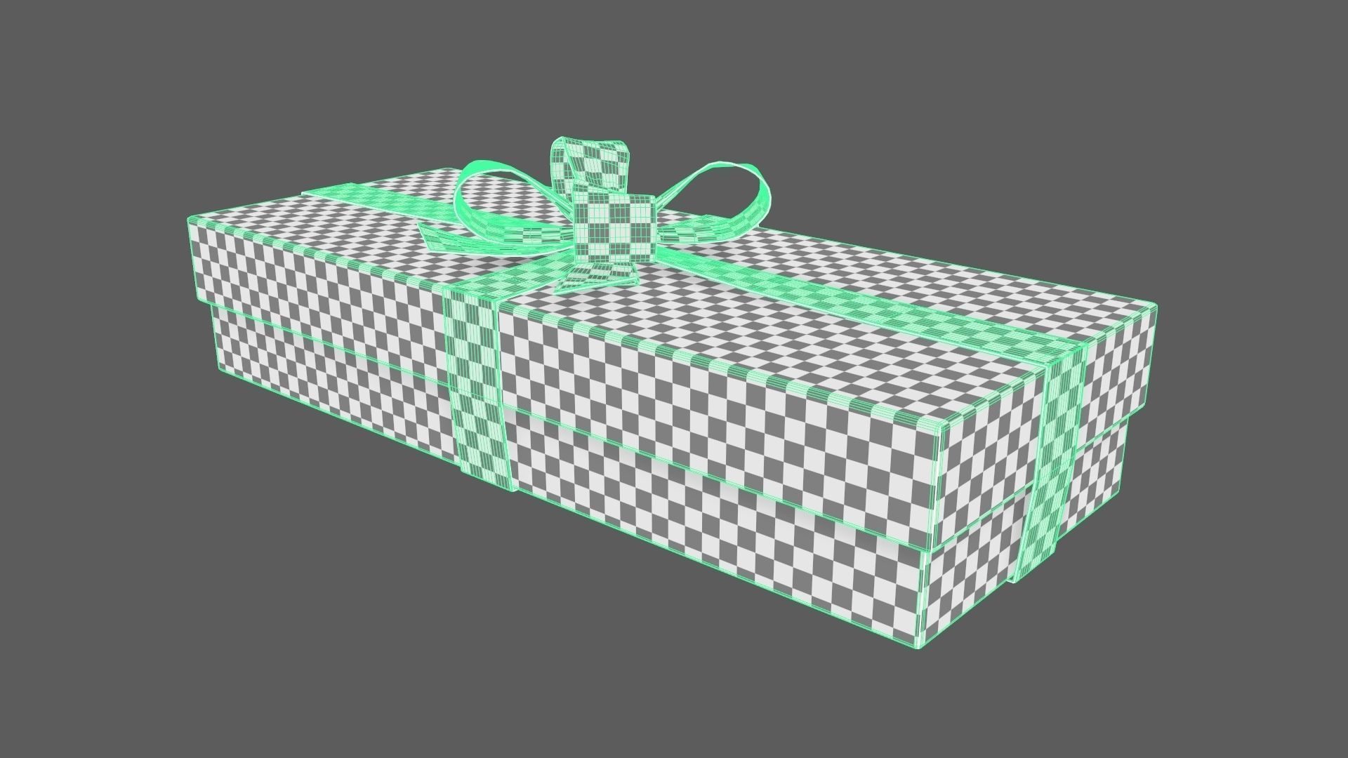 Christmas Gift Box 06 - V12 Low-poly 3D model_10