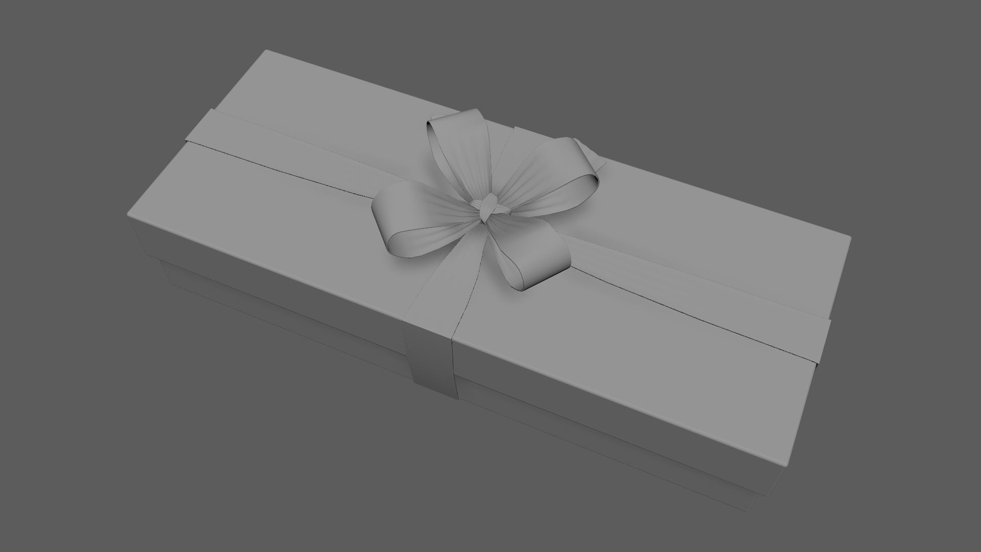 Christmas Gift Box 06 - V12 Low-poly 3D model_8