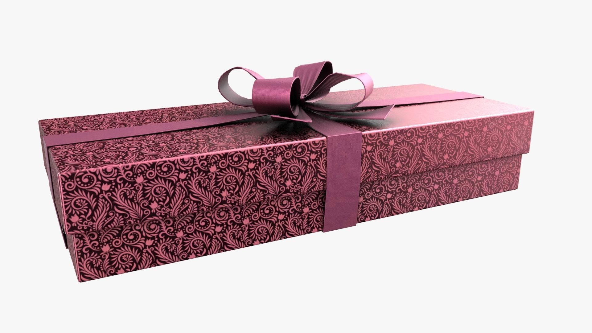 Christmas Gift Box 06 - V12 Low-poly 3D model_1