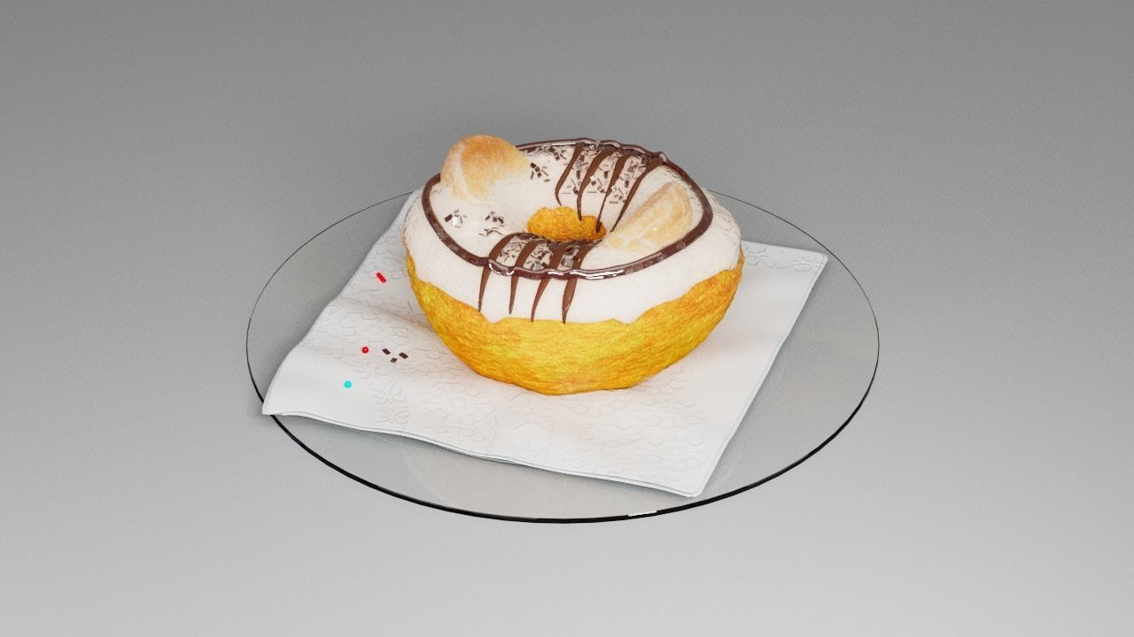 Donut five 3D model_12