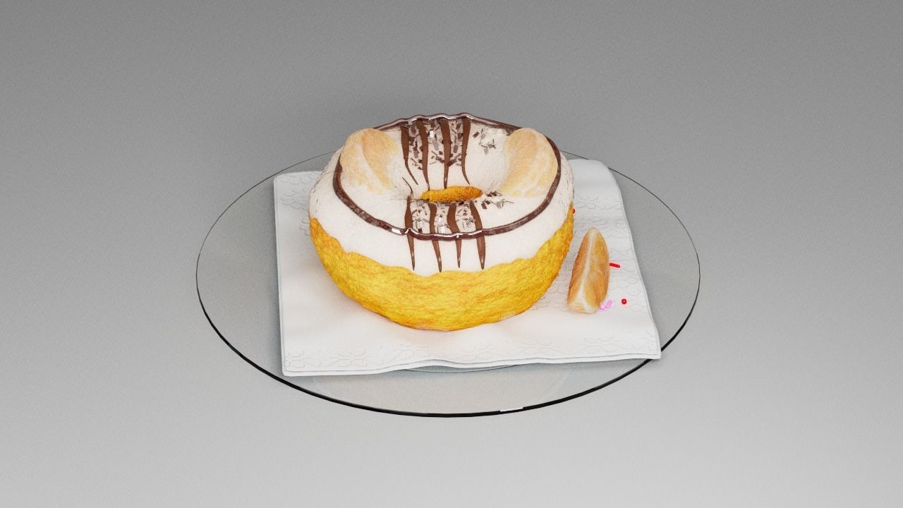 Donut five 3D model_6