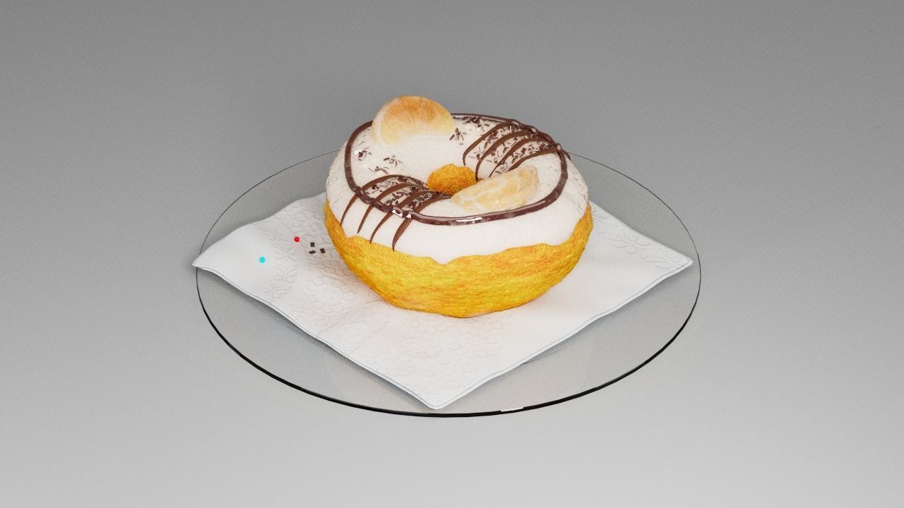 Donut five 3D model_11