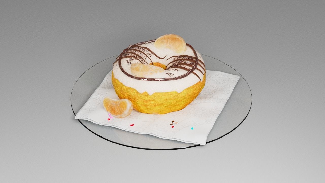 Donut five 3D model_16