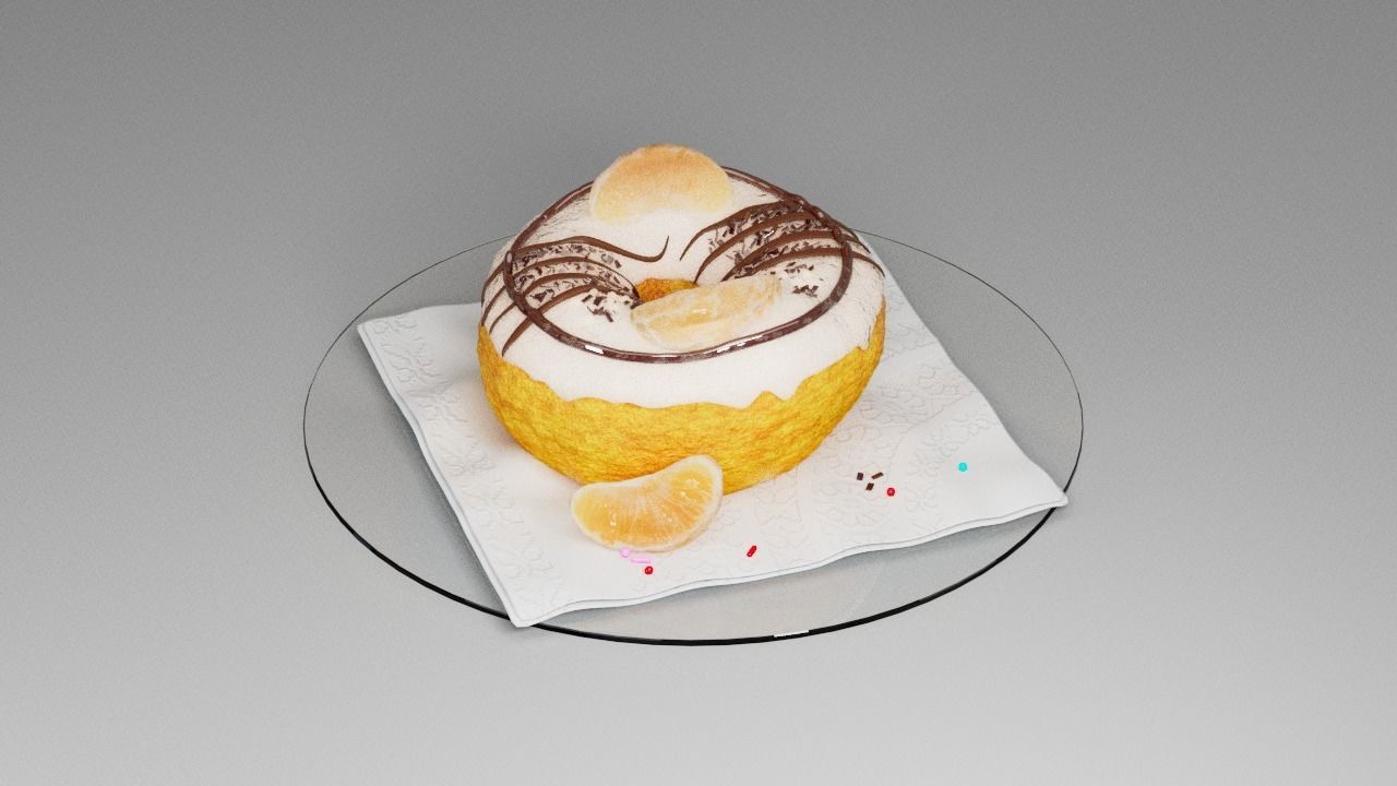 Donut five 3D model_1
