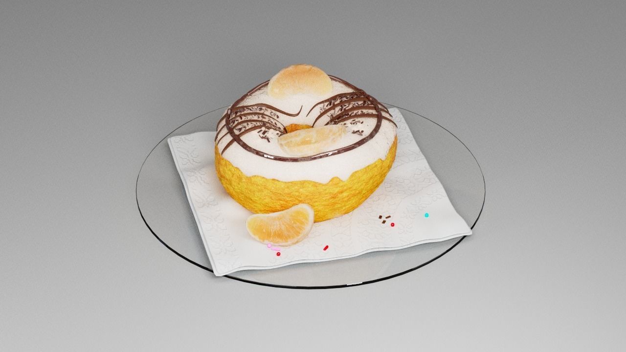 Donut five 3D model_19