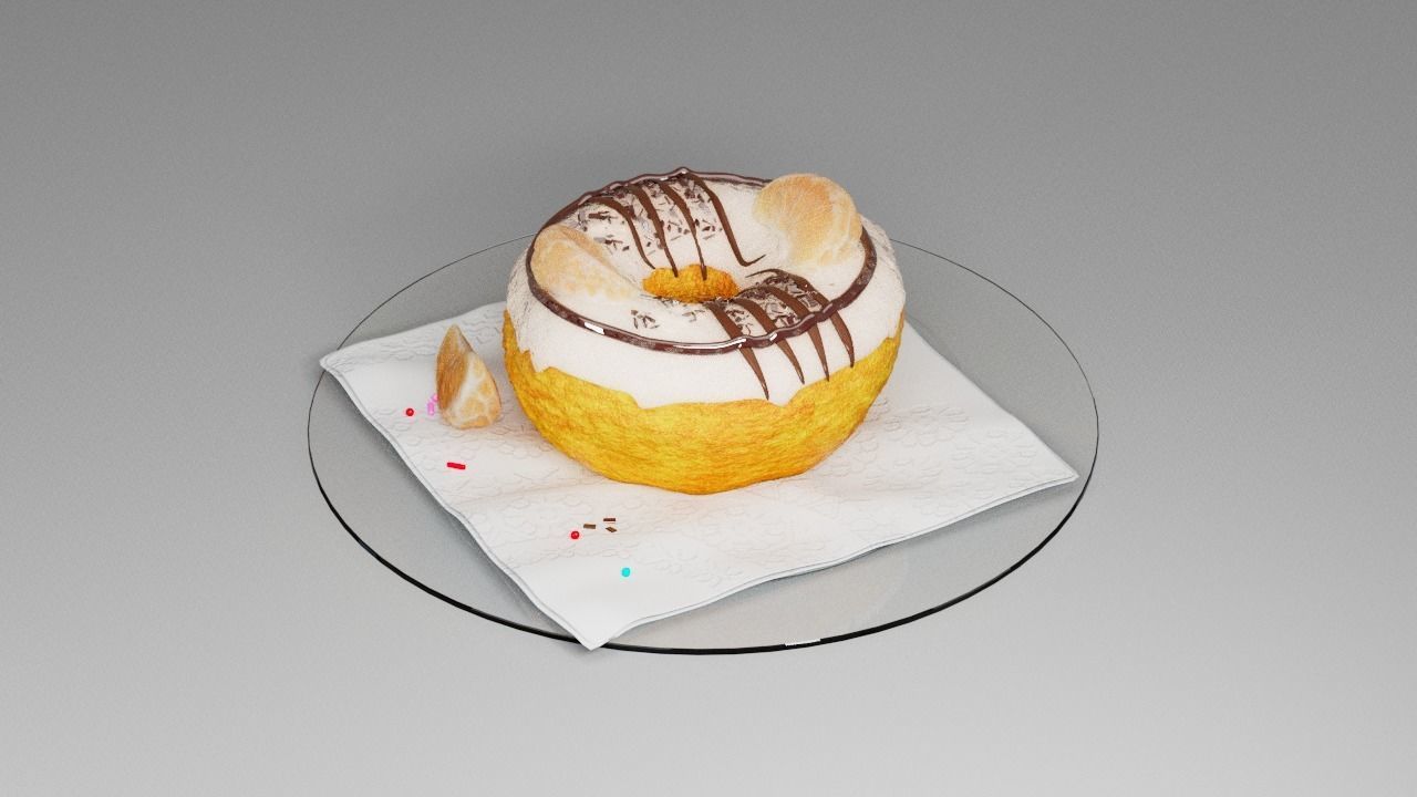 Donut five 3D model_14
