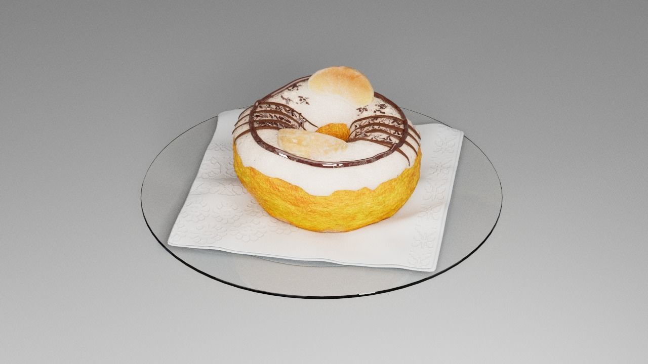 Donut five 3D model_9